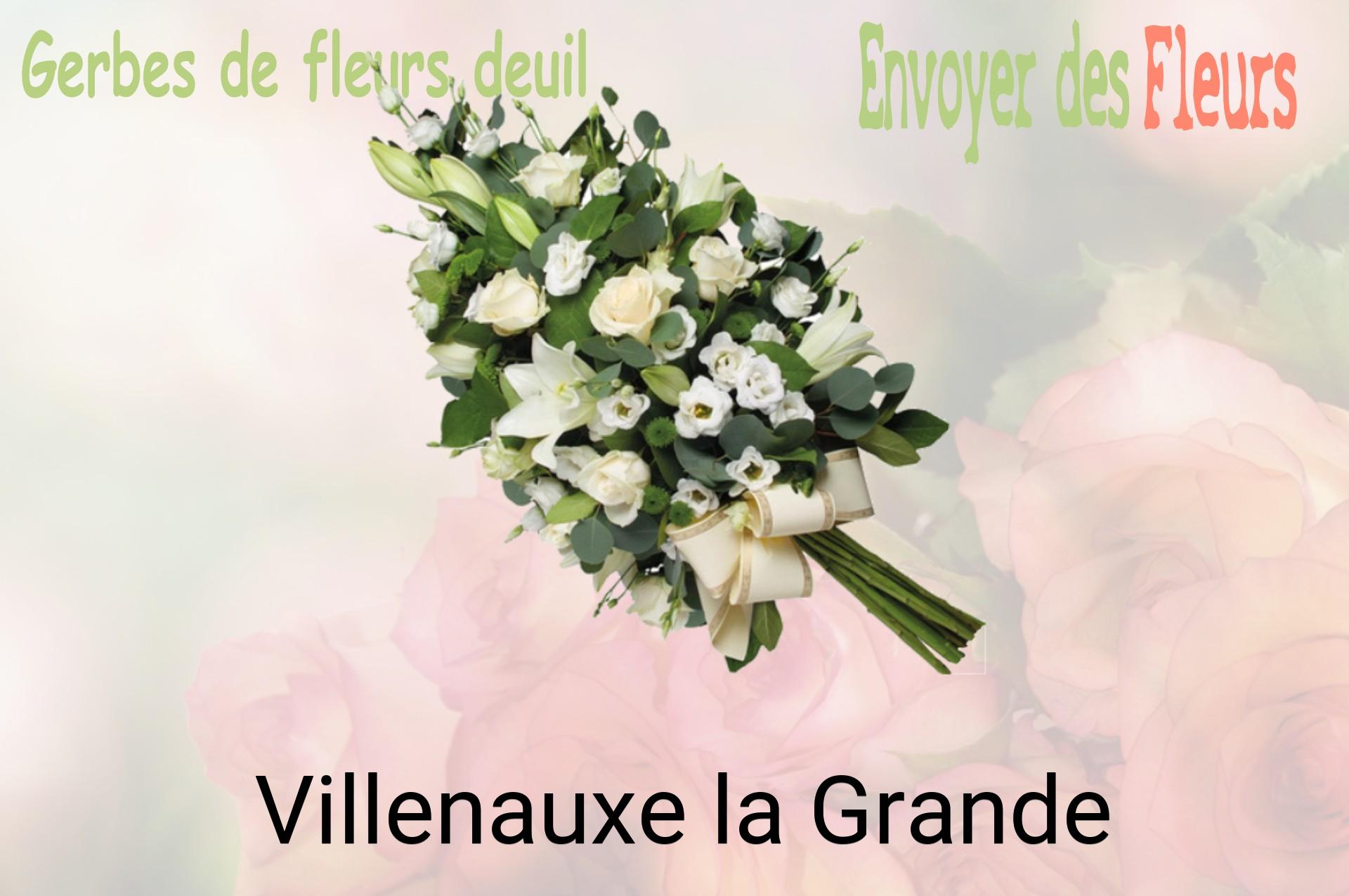 Gerbe de fleurs de deuil livrée à Villenauxe-la-Grande